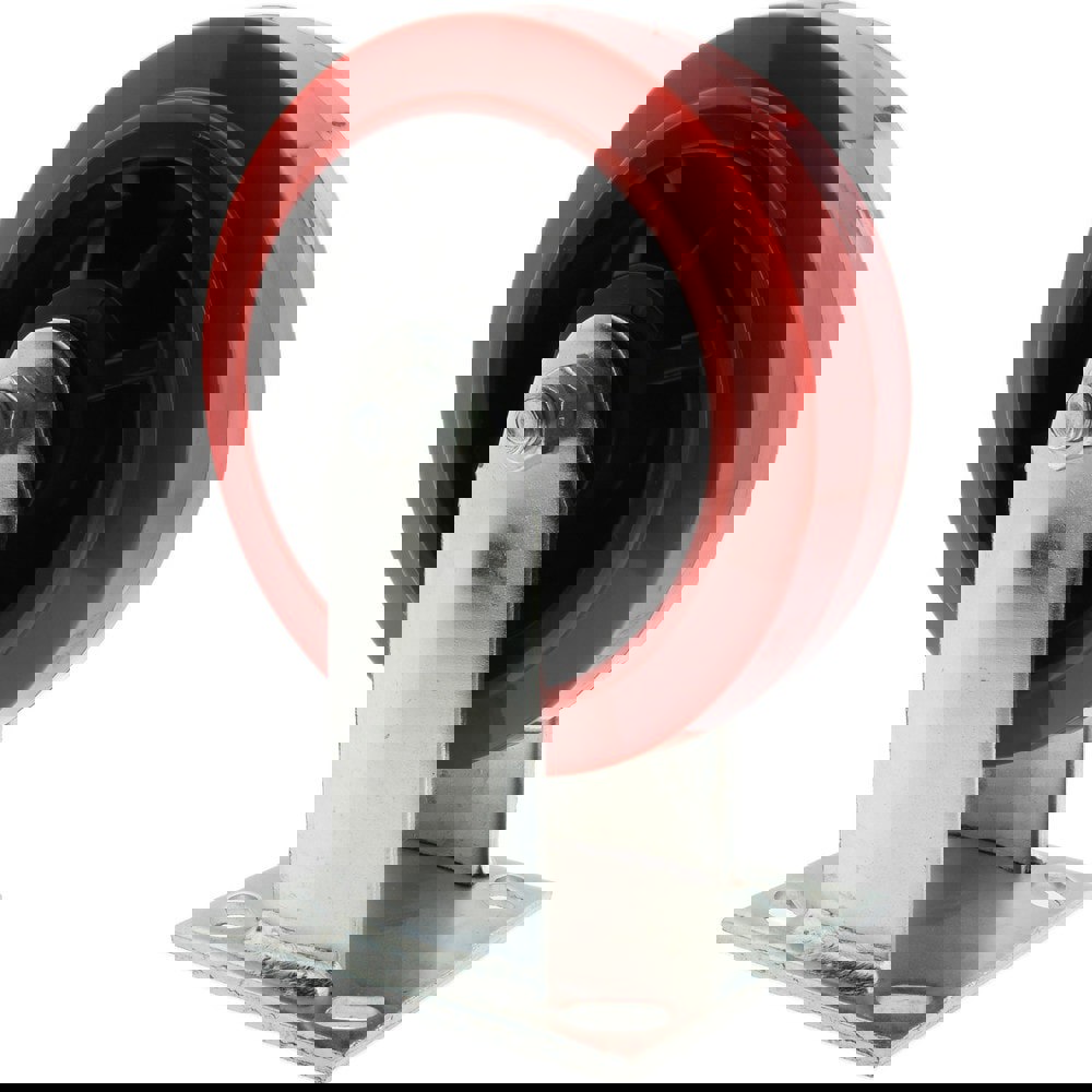 Rigid Top Plate Caster: Polyurethane, 6