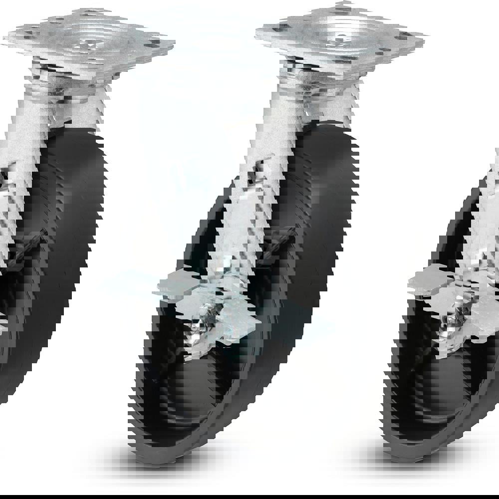Swivel Top Plate Caster: Polyurethane, 4