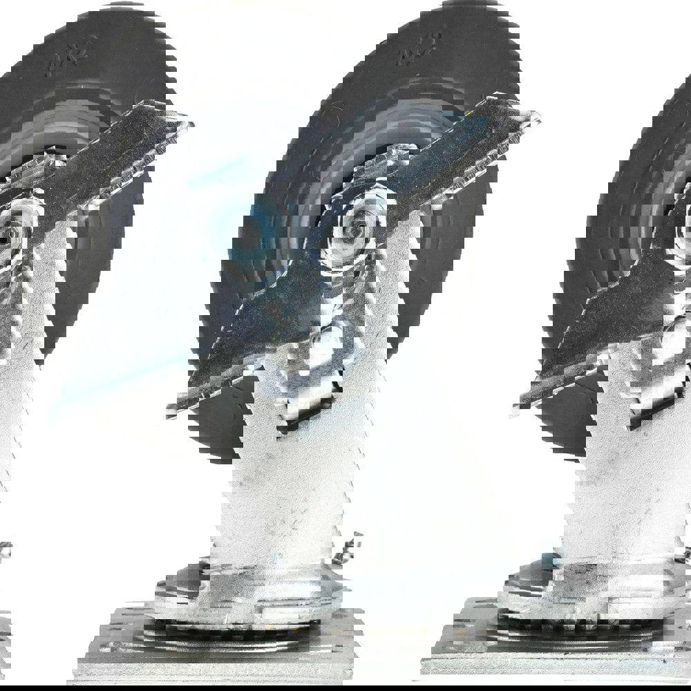 Swivel Top Plate Caster: Thermoplastic Rubber, 4