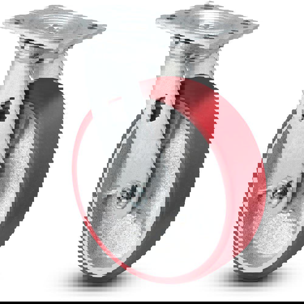 Swivel Top Plate Caster: Polyurethane, 5