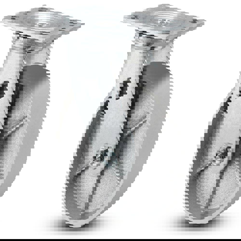 Swivel Top Plate Caster: Semi-Steel, 6