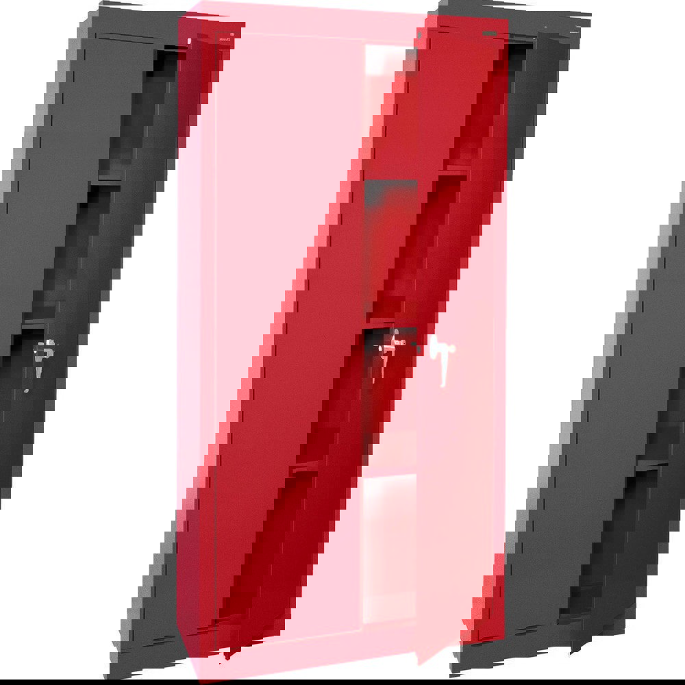 Storage Cabinets; Cabinet Type: Lockable Welded Storage Cabinet ; Cabinet Material: Steel ; Width (Inch): 30 ; Depth (Inch): 18 ; Cabinet Door Style: Double Hinged Door ; Height (Inch): 72