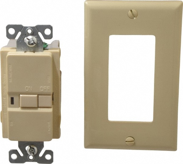 1 Phase, 5-15R NEMA, 125 VAC, 15 Amp, Self Grounding, GFCI Receptacle