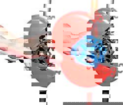 Pneumatic Lockout: 3 Padlocks Max, 5/16