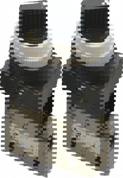 Mechanically Operated Valve: 2-Way & 2-Position, Twist Selector Actuator, 1/8