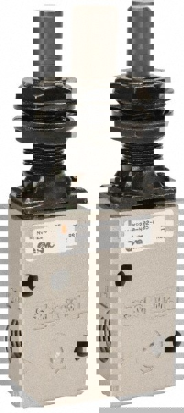 Mechanically Operated Valve: 2-Way & 2-Position, Straight Plunger Actuator, 1/4
