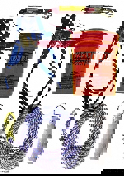 Universal Size, 300 Lb. Capacity, Polyester Roofer Fall Protection Kit