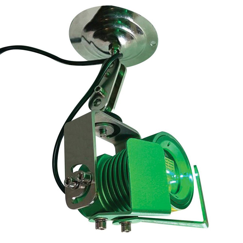 LED Line & Shape Projectors; Led Color: Green ; Shape: Line ; Maximum Projection: 15ft ; Mounting Location: Ceiling ; Voltage: 110V AC ; Length: 7.6250in