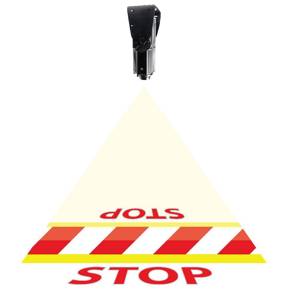 LED Sign Projectors; Sign Type: Pedestrian Crosswalk ; Legend: STOP ; Bilingual: No ; Language: English ; Color: Red; White; Yellow ; Maximum Projection: 30ft