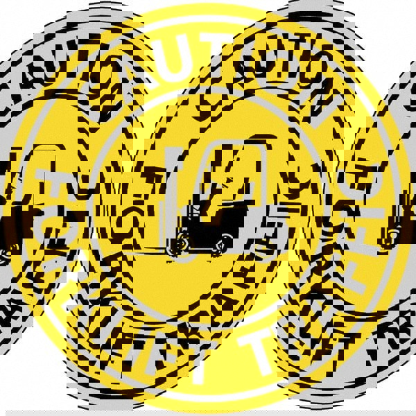 Warning & Safety Reminder Sign: Round, 