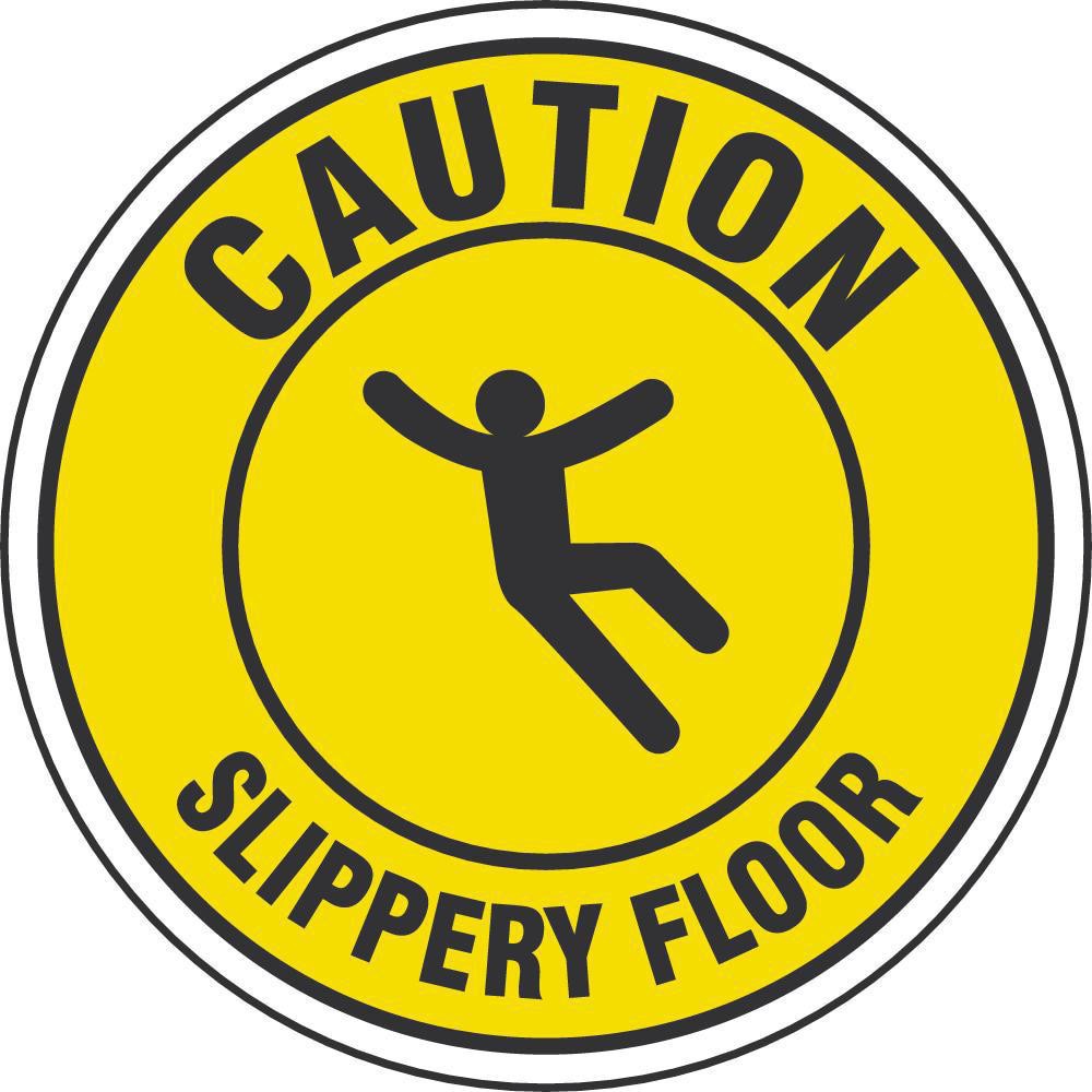 LED Sign Projectors; Sign Type: Hazard Zone ; Legend: CAUTION SLIPPERY FLOOR ; Bilingual: No ; Language: English ; Color: Black; Yellow ; Maximum Projection: 50ft