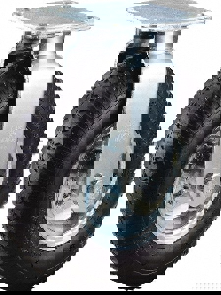 Rigid Top Plate Caster: Pneumatic, 8