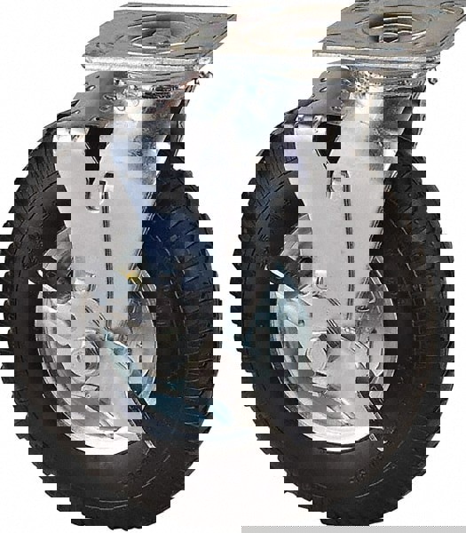 Swivel Top Plate Caster: Pneumatic, 8