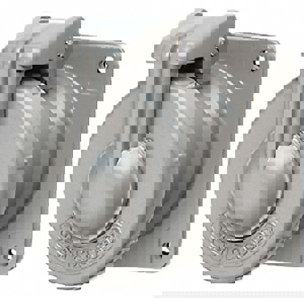 1 Phase, 250 VDC, 600 VAC, 30 Amp, 3/4 Inch Hub, 4 Pin Configuration, Self Grounding Pin and Sleeve Receptacle