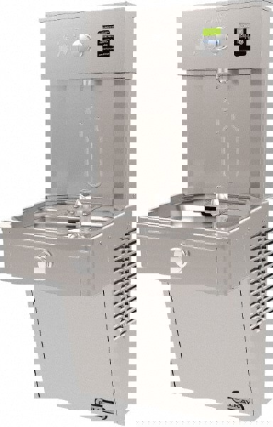 Floor Standing Water Cooler & Fountain: 8 GPH Cooling Capacity