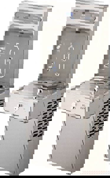 Floor Standing Water Cooler & Fountain: 8 GPH Cooling Capacity