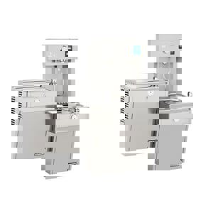 Floor Standing Water Cooler & Fountain: 8 GPH Cooling Capacity