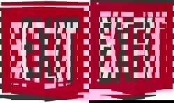 Exit, Acrylic Exit Sign