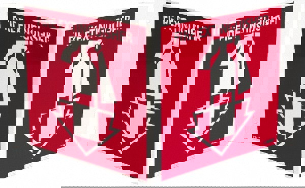 Fire Extinguisher, Acrylic Fire Sign