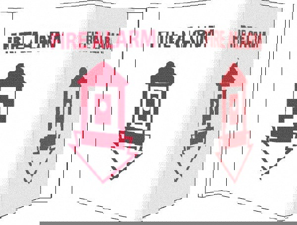 Fire Alarm, Acrylic Fire Sign