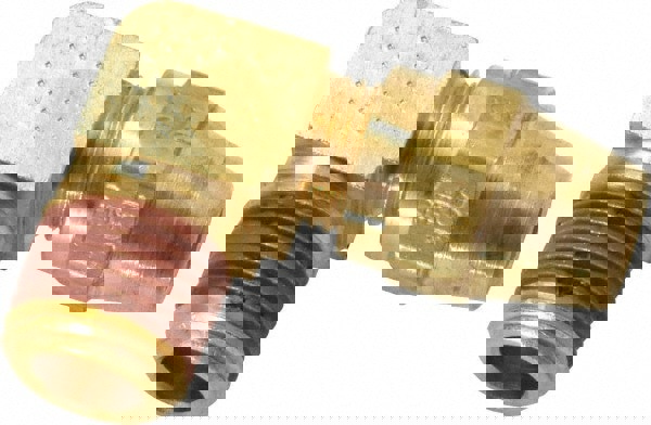 Compression Tube Male Elbow: 1/4-18