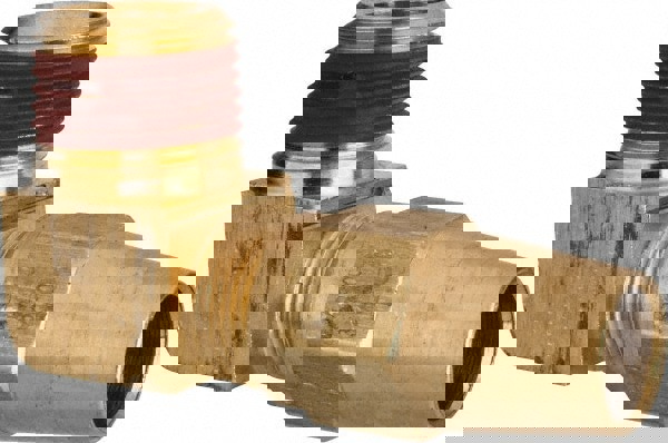 Compression Tube Male Elbow: 3/8-18