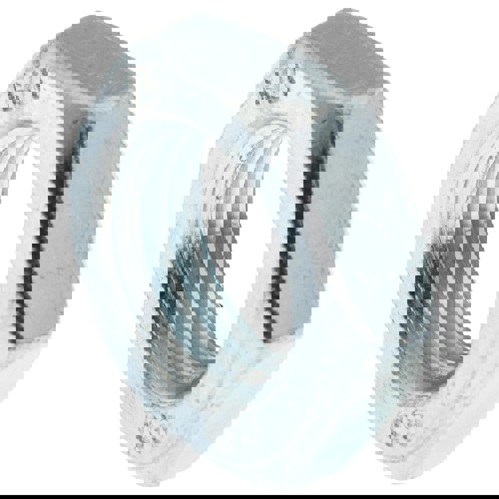 Jam Nut: M16x2, Grade 2H Steel, Zinc Finish