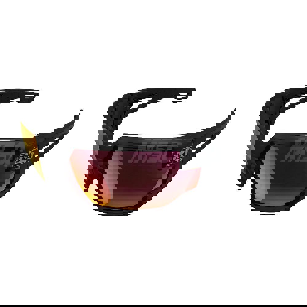 Safety Glass: Anti-Fog & Scratch-Resistant, Polycarbonate, Fire Mirror Lenses, Full-Framed