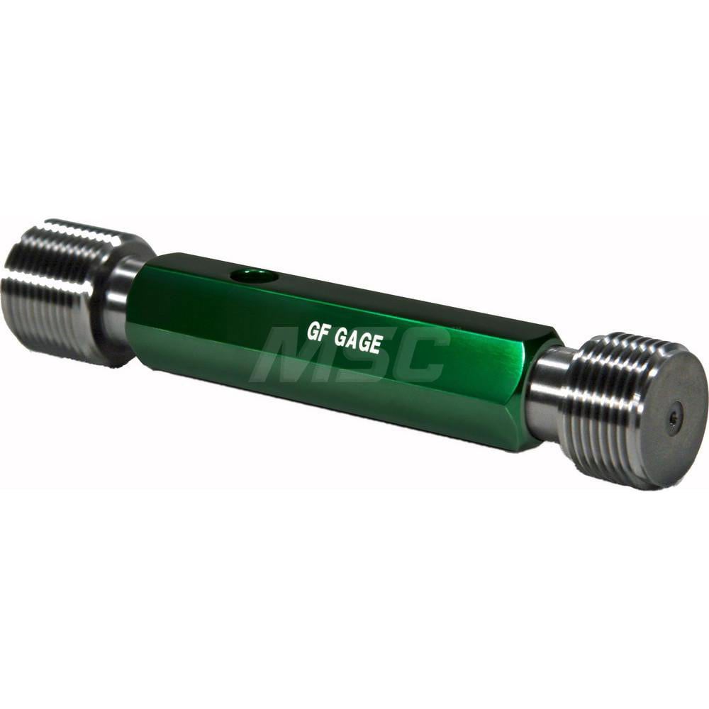 Pipe Thread Plug Gage: Straight, 1/8-27, Double End