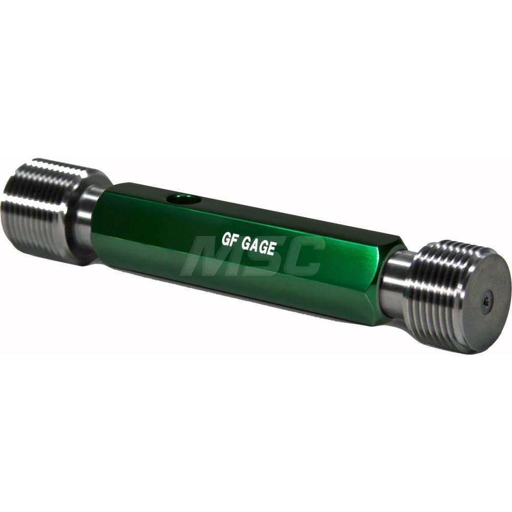 Pipe Thread Plug Gage: Straight, 1-11-1/2, Double End