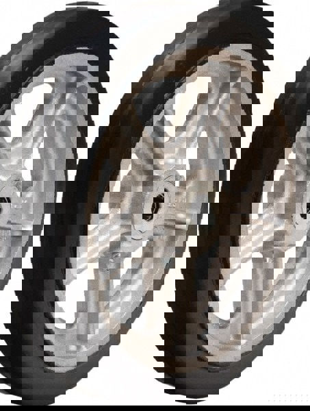 Rubber Caster Wheel: Rubber on Aluminum, 0.625