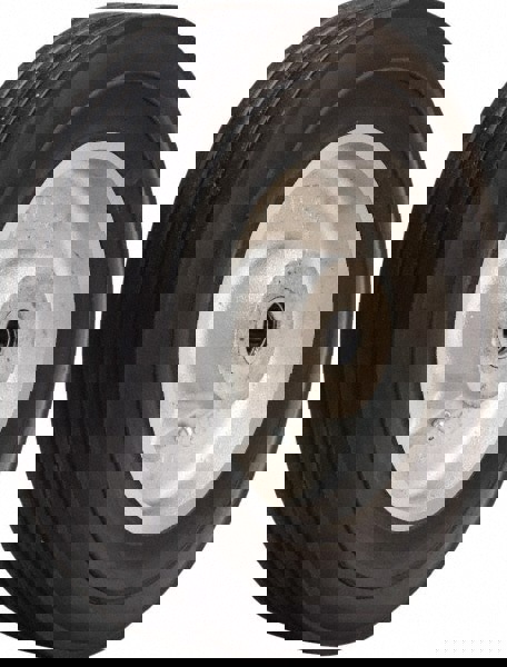 Rubber Caster Wheel: Rubber on Aluminum, 0.75