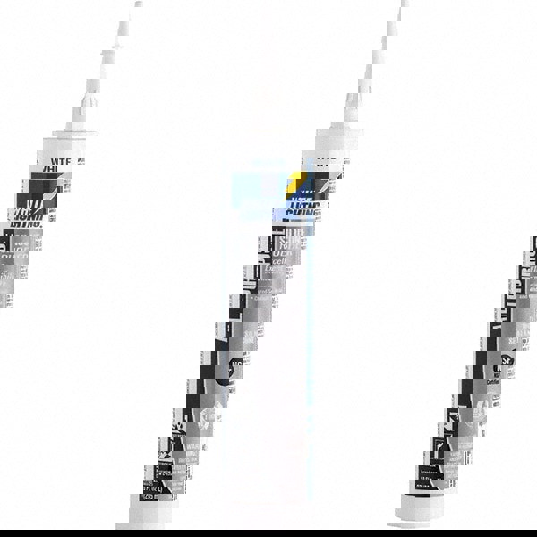 Joint Sealant: 10 oz Cartridge, White, RTV Silicone