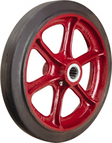 Caster Wheel: Rubber on Cast Iron, 1