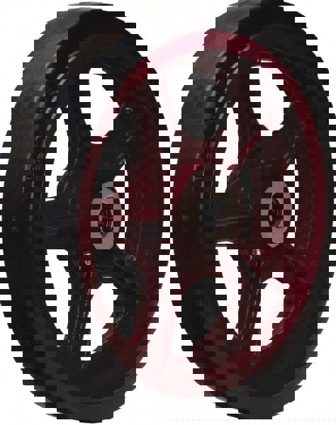 Caster Wheel: Rubber on Cast Iron, 1