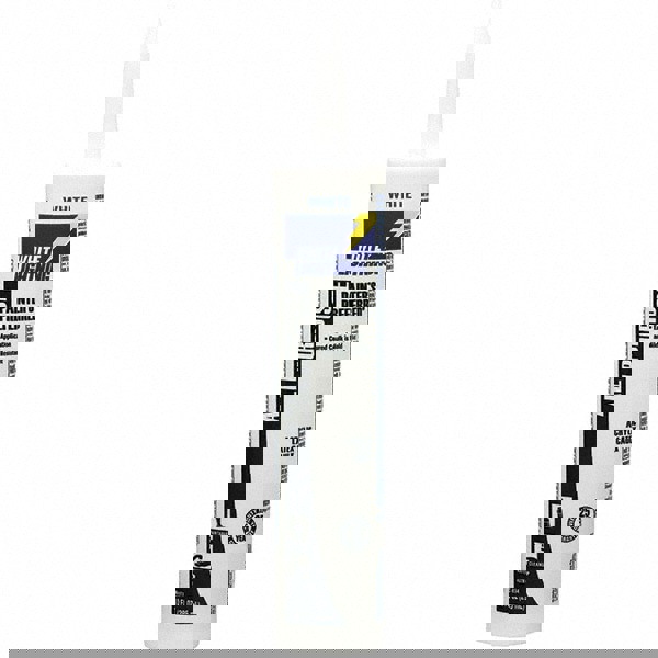 Caulk: 10 oz Cartridge, White, Acrylic & Latex