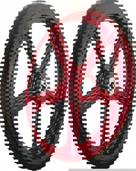 Caster Wheel: Rubber on Cast Iron, 1