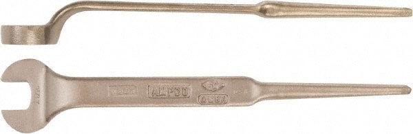 Spud Handle Open End Wrench: Single End Head, Single Ended