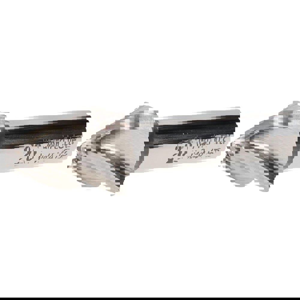 Tapered End Mill: 20 &deg; per Side, 1/4