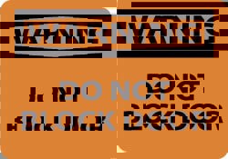 Accident Prevention Sign: Rectangle, 