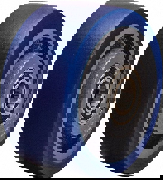 Caster Wheel: Polyurethane Mold-On to Cast Iron Center, 2