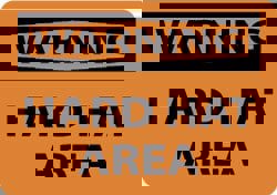 Accident Prevention Sign: Rectangle, 