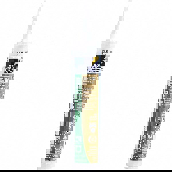 Sealant: 10 oz Tube, Clear, Silicone