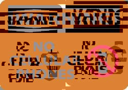 Security & Admittance Sign: Rectangle, 