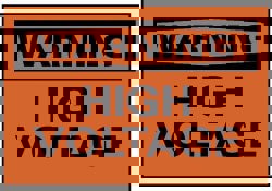 Accident Prevention Sign: Rectangle, 