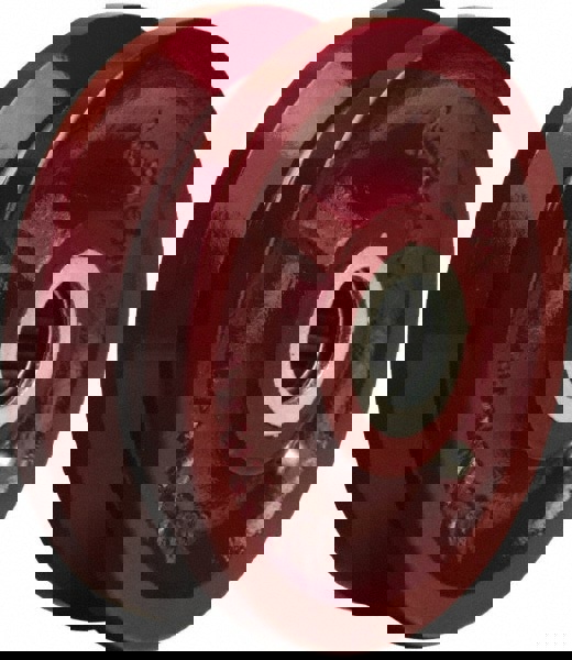 V-Groove Caster Wheel: Cast Iron, 0.5