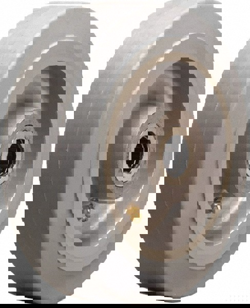 Caster Wheel: Rubber on Aluminum, 0.5