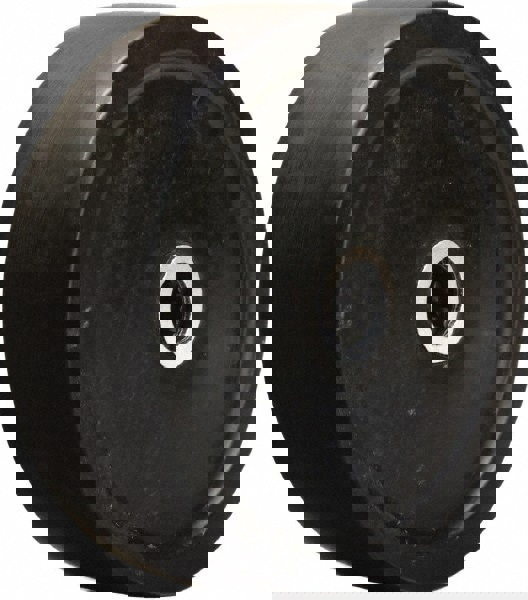 Caster Wheel: Hard Rubber, 0.75