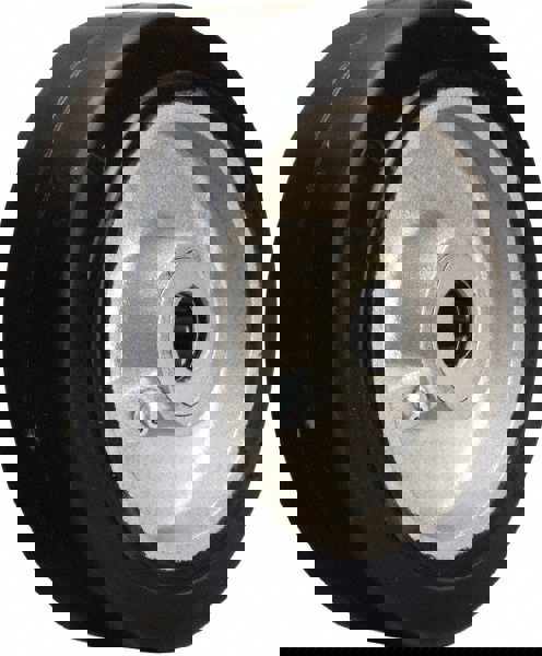 Rubber Caster Wheel: Rubber on Aluminum, 1