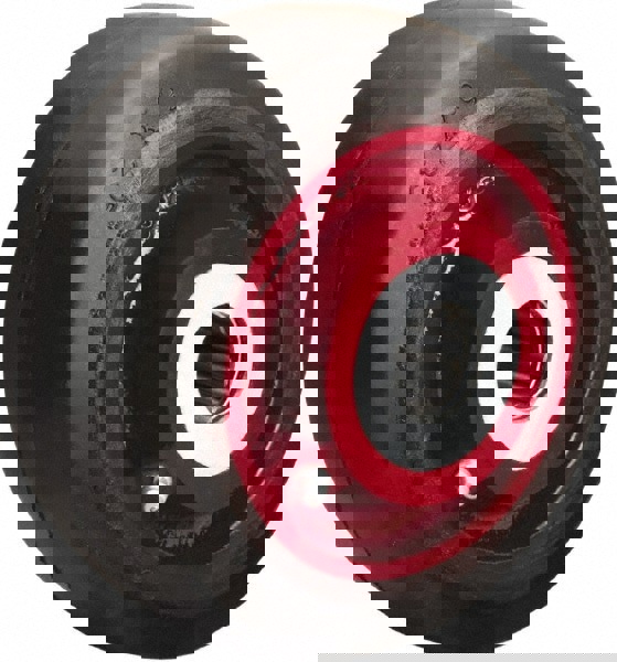 Caster Wheel: Rubber on Cast Iron, 1.9375